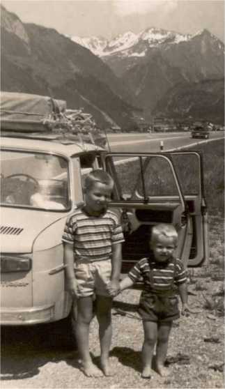 1970- Ralf und ich auf dem Weg nach Italien